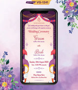 Hindu Save The Date Wedding Invitation Card