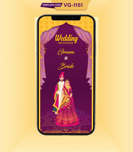 Hindu Traditional Wedding Invitation Card