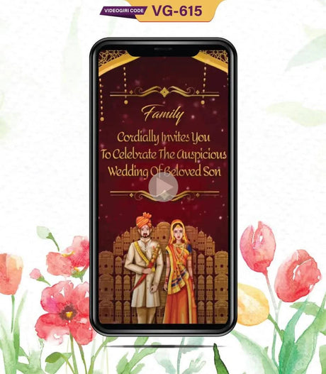 Hindu Wedding Invitation Video Maker | VG-615 - VideoGiri