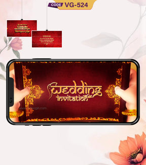 Hindu Wedding Invitation Video with Ganesha 