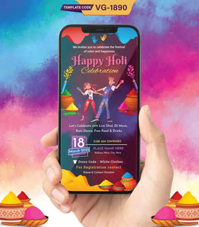 Holi Celebration Invitation