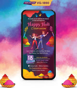 Holi Celebration Invitation | VG-1890