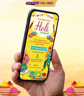 Holi Festival Invitation