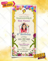 Housewarming & Birthday Invitation Card