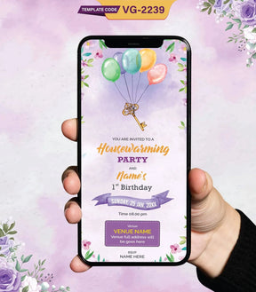 Housewarming and Birthday Invitation