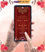 Indian Engagement Ceremony Invitation Card