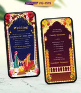 Indian Illustration Wedding Invitation Card