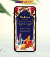 Indian Illustration Wedding Invitation Card