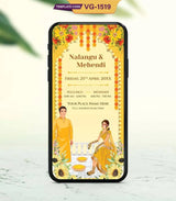 Indian Illustration Wedding Invitation Card