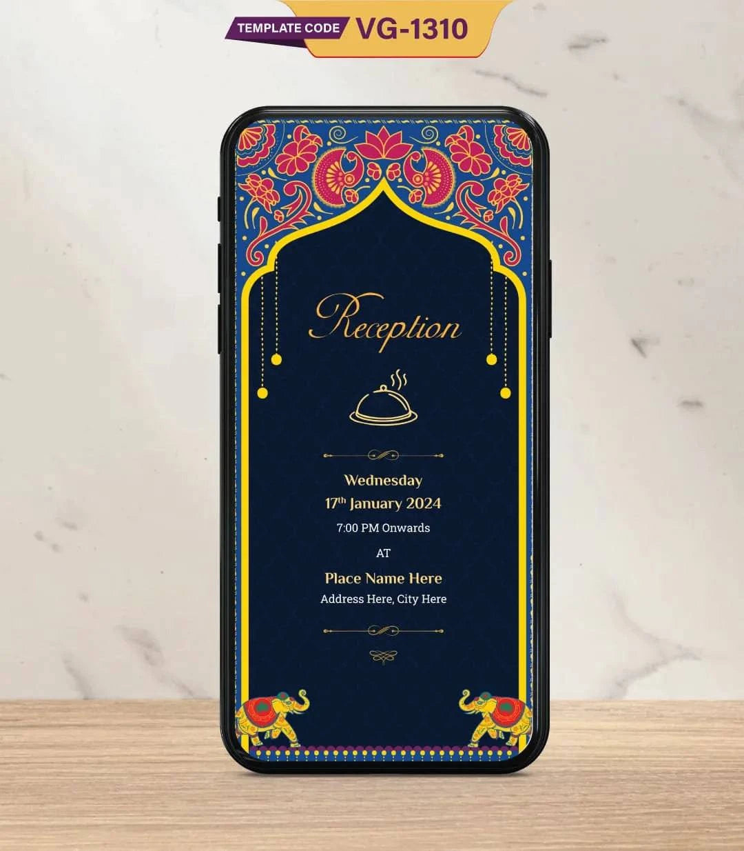 Indian Multiple Events Wedding PDF Cards