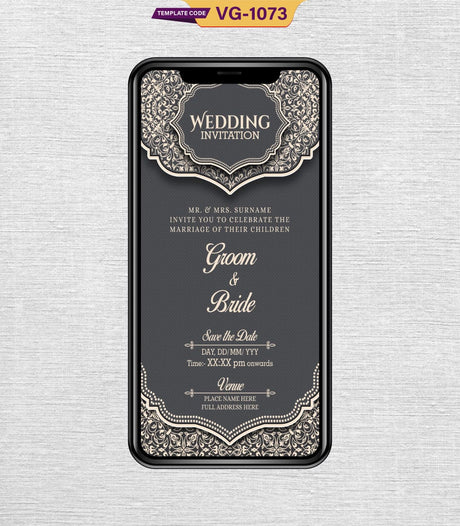 Indian Save The Date Wedding Card Maker | VG-1073