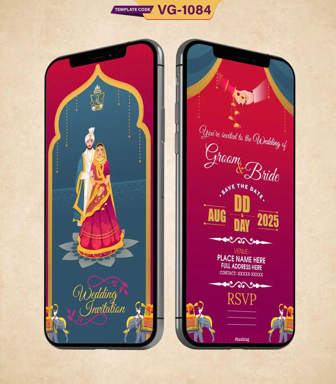 Indian Wedding Invitation Ecard 