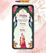 Indian Wedding Invitation PDF Card | VG-1245