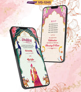 Indian Wedding Invitation PDF Card | VG-1245