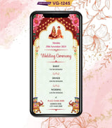 Indian Wedding Invitation PDF Card | VG-1245