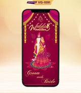 Indian Wedding Invitation Templates | VG-1091