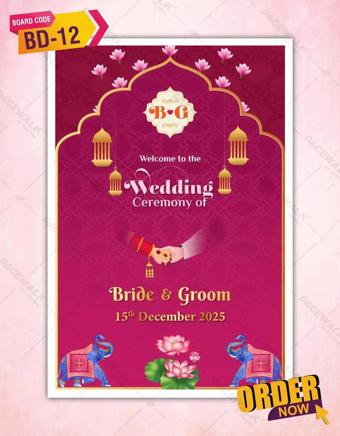 Indian Wedding Signage Board 