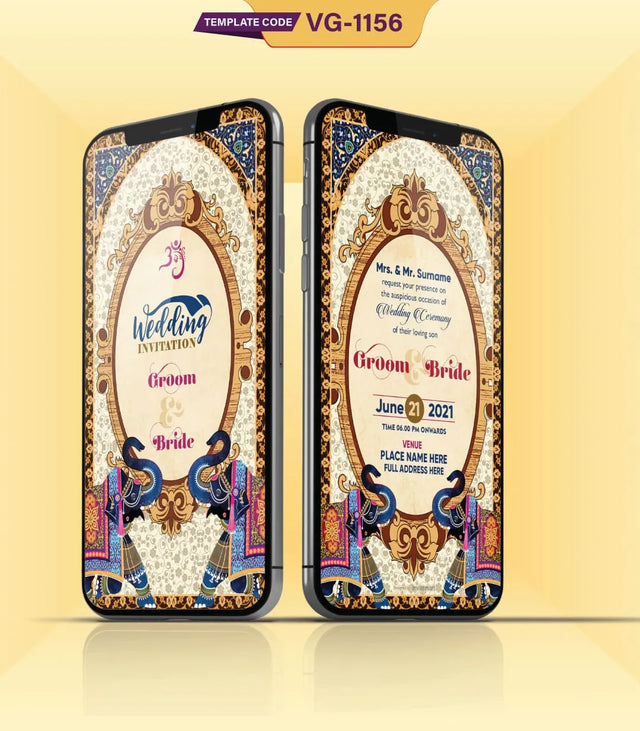 Indian Traditional Wedding Card