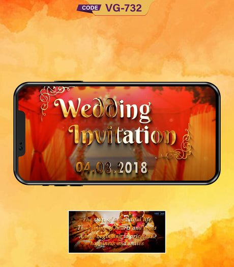 Indian Wedding Invitation for WhatsApp