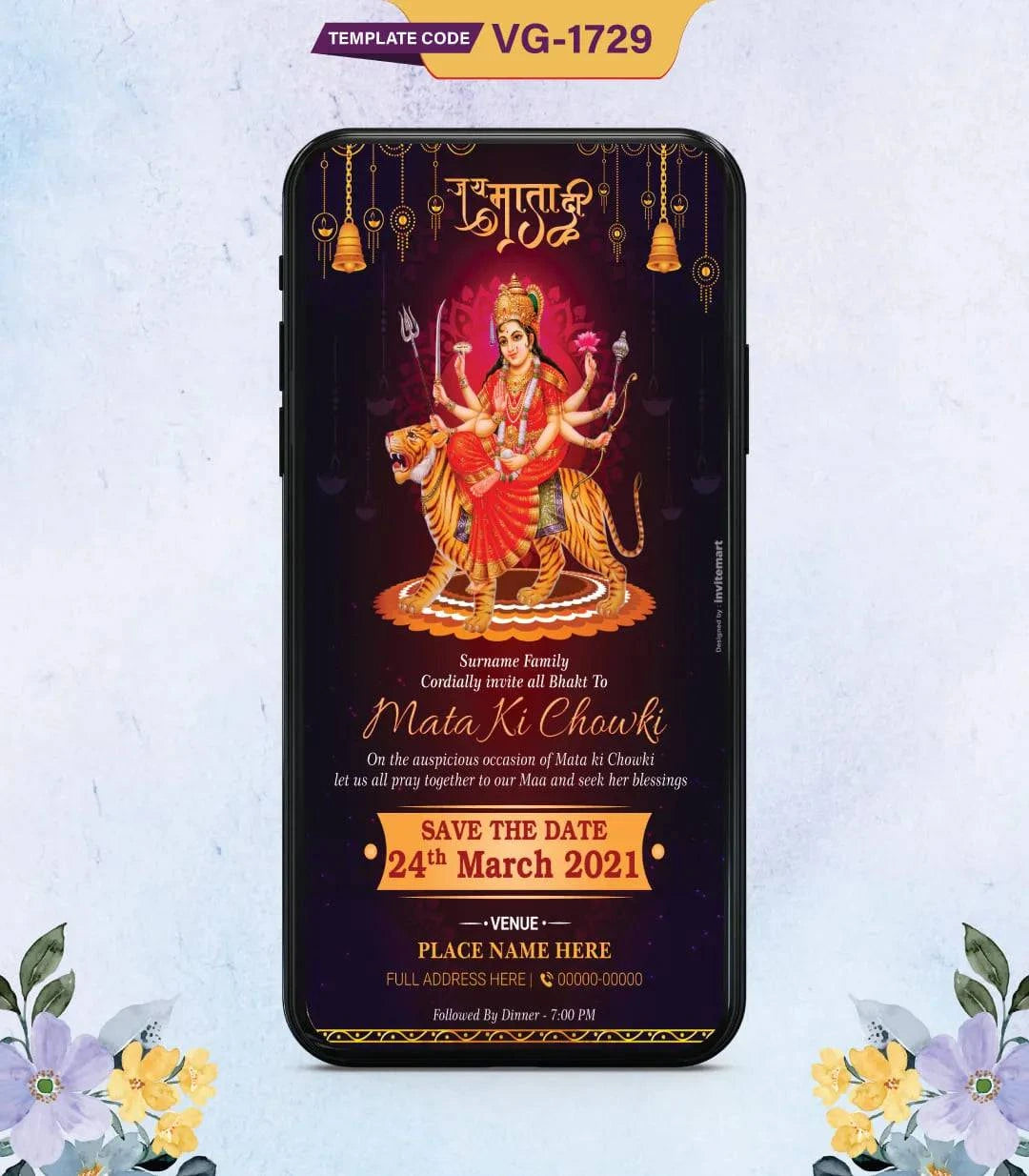 Invitation Mata Ki Chowki