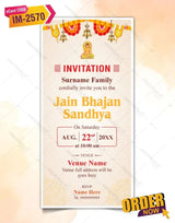 Jain Bhajan Sandhya Invitation