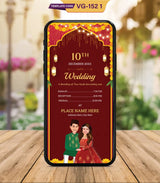 Jain Caricature Multiple Function Wedding Invitation Card