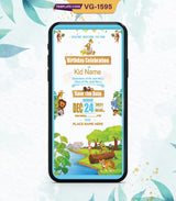 Jungle Theme Birthday Invitation | VG-1595