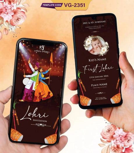 Kids First Lohri Invitation Card