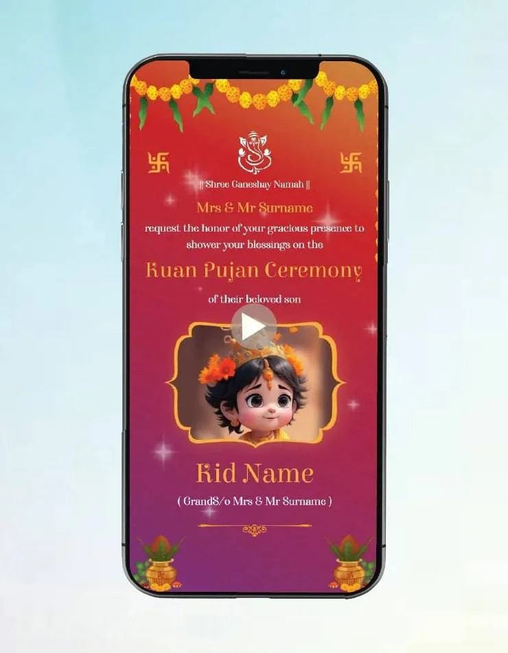 Kuan Poojan Invitation Video