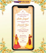 Ladies Sangeet Wedding Invitation