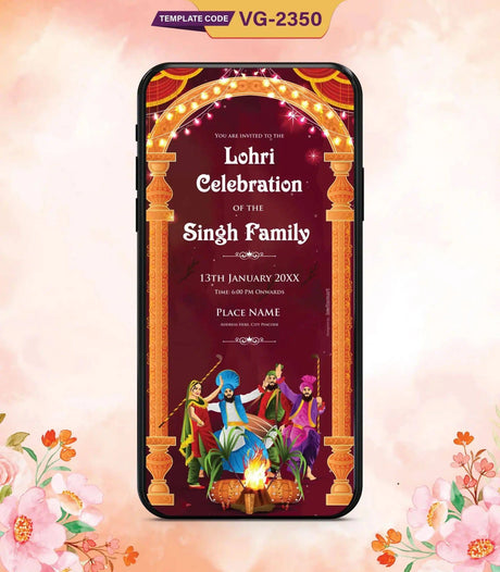 Lohri Celebration Invitation eCard 