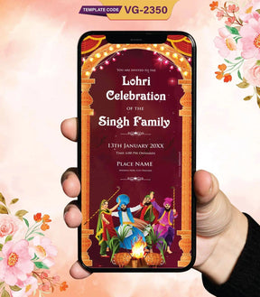 Lohri Celebration Invitation eCard 