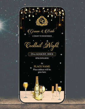 Luxurious Cocktail Night Invitation