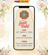 Marwari Style Wedding Invitation Templates | VG-1012