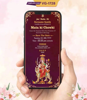 Mata Chowki Invitation 