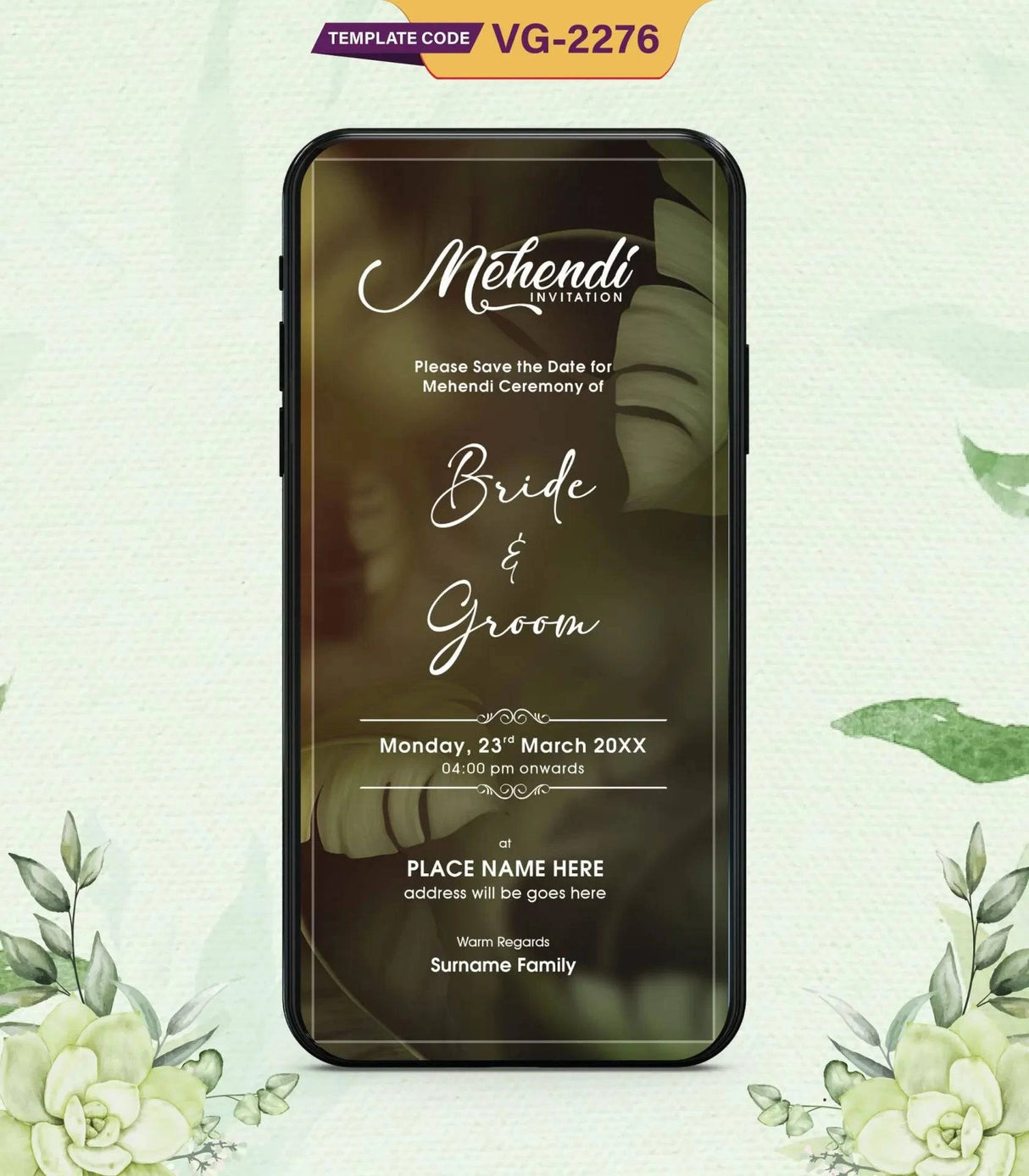 Mehendi Invitations 