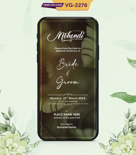 Mehendi Invitations | VG-2276