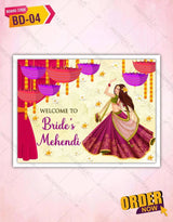 Mehendi Welcome Board Template 