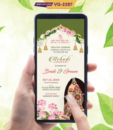 Mehendi Invitation Card Template 