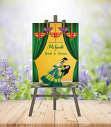 Mehndi Ceremony Welcome Board