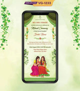 Mehndi Invitation Card 