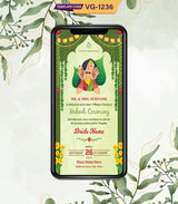 Mehndi Ceremony Invitation Card