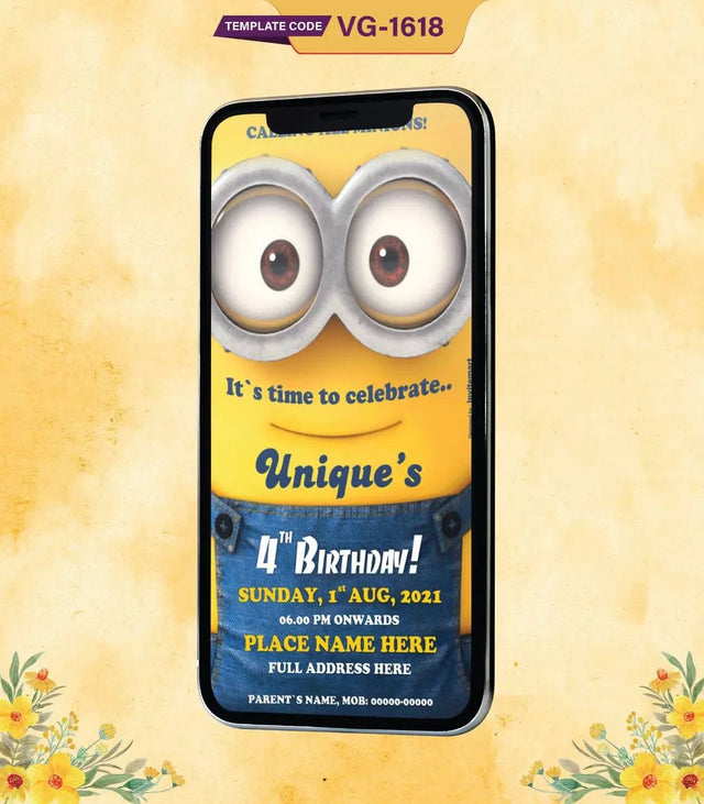 Minion Birthday Invitations eCard