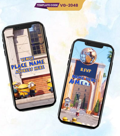 Minion Birthday Invitation Video 