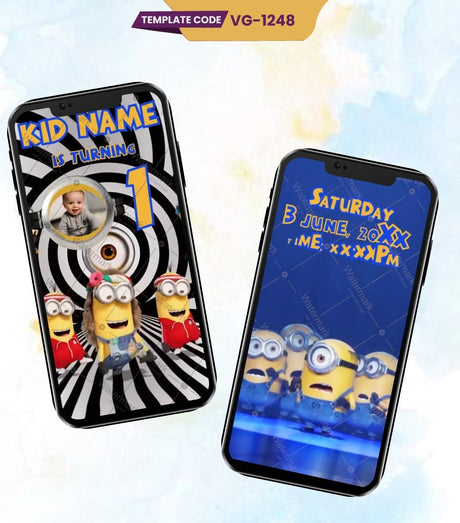 Minion Birthday Invitation Video 
