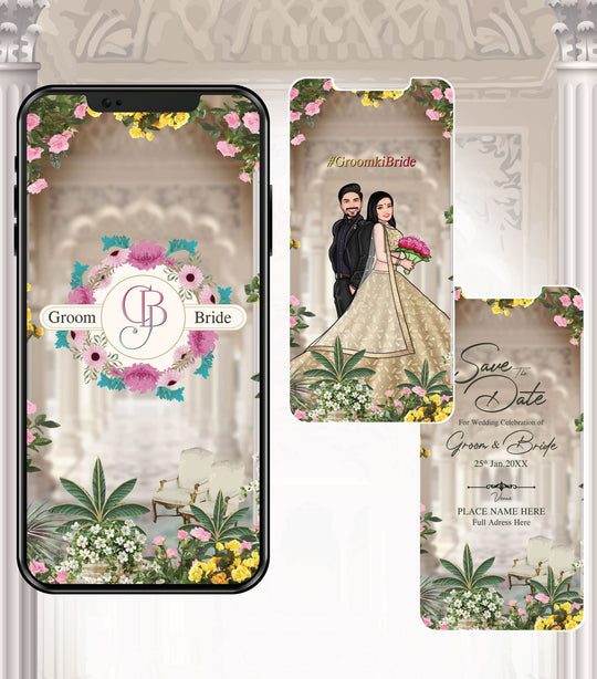 Modern Caricature Video Invitation
