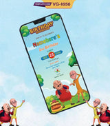 Motu Patlu Birthday Party Invitation Card