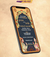 Mughal Theme Wedding Card