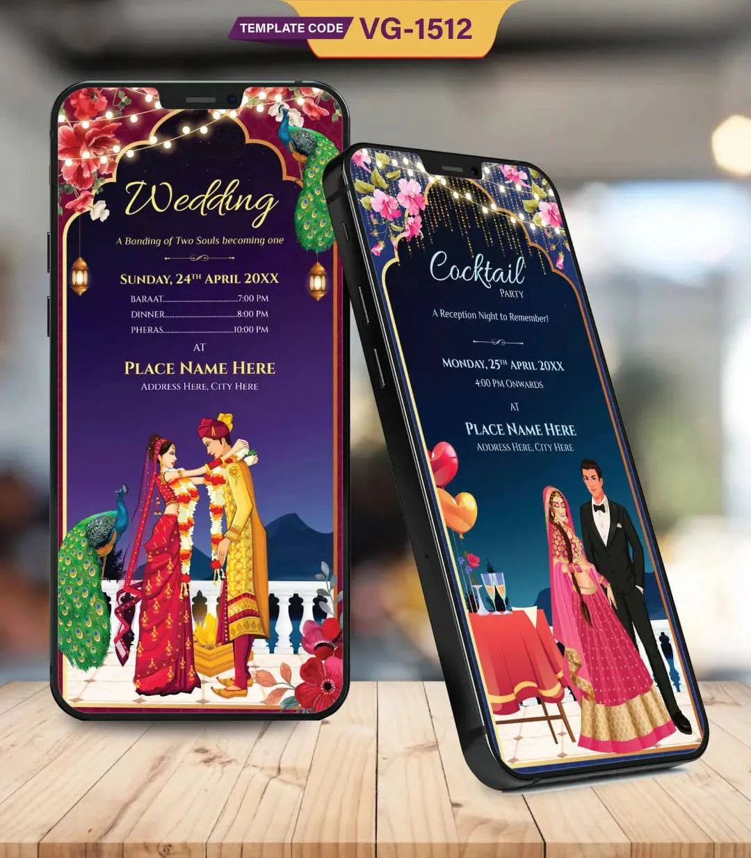 Multi Event Wedding Invitation PDF