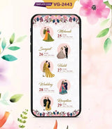 Multi Function Hindu Wedding Card 